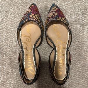 Sam Edelman Women's Multicolor Embroidered Flats